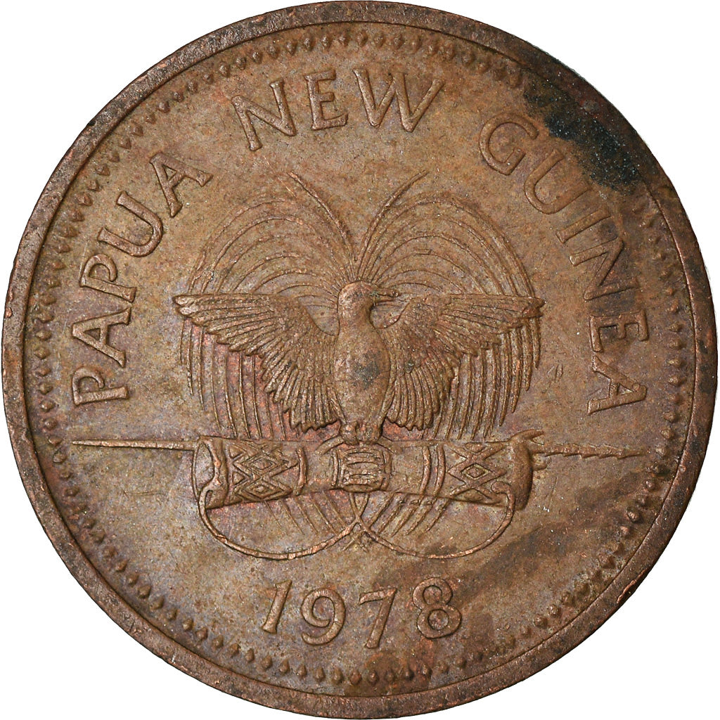 Coin, Papua New Guinea, Toea, 1978, EF(40-45), Bronze, KM:1