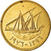 Moneda, Kuwait, Jabir Ibn Ahmad, 5 Fils, 1976, MBC, Níquel - latón, KM:10