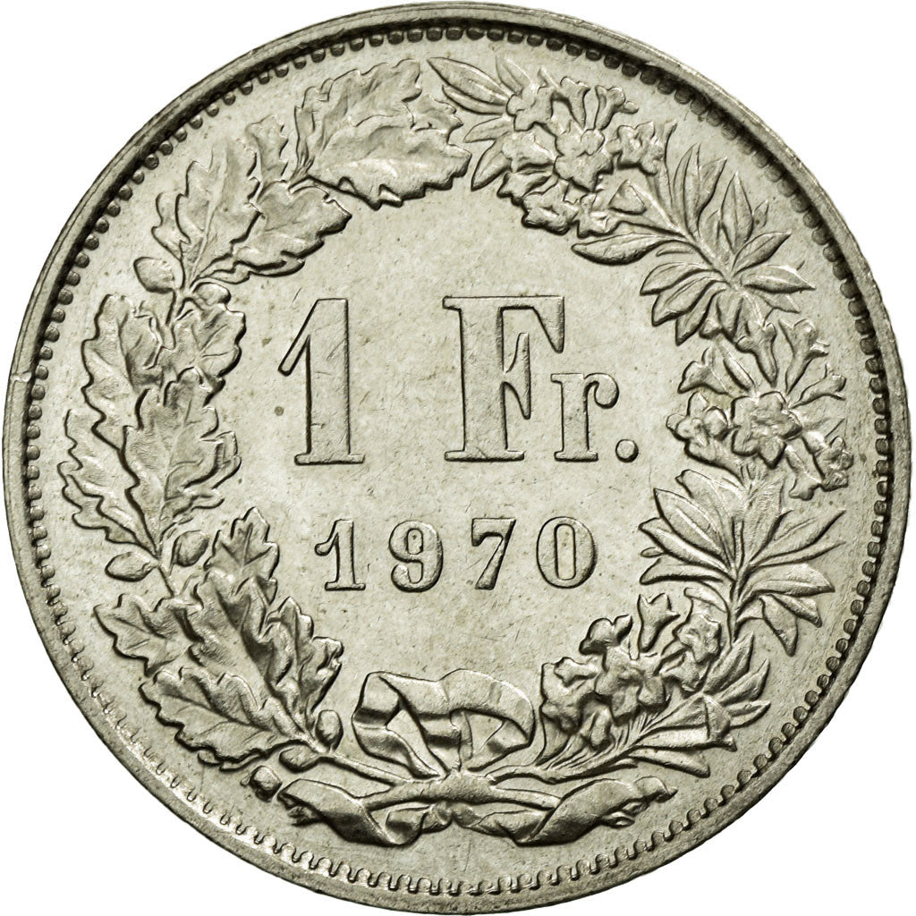 Monnaie, Suisse, Franc, 1970, Bern, SUP, Copper-nickel, KM:24a.1