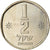 Moneta, Israel, 1/2 Sheqel, 1983, EF(40-45), Miedź-Nikiel, KM:109