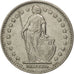 SWITZERLAND, Franc, 1969, Bern, KM #24a.1, AU(55-58), Copper-Nickel, 23.2, 4.22