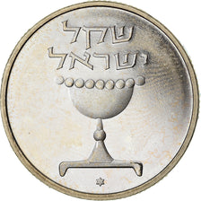 Moeda, Israel, Sheqel, 1984, Bern, Piéfort, AU(55-58), Cobre-níquel, KM:P23