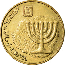 Moneta, Israele, 10 Agorot, 1986, BB, Alluminio-bronzo, KM:158