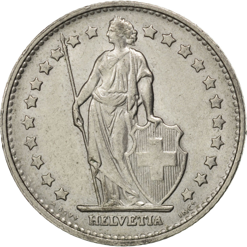 Suisse, Confédération Helvétique, 1 Franc 1969 B, KM 24a.1