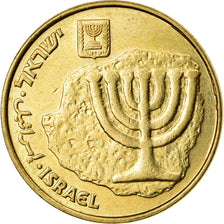 Moneda, Israel, 10 Agorot, 1987, MBC, Aluminio - bronce, KM:158