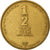 Coin, Israel, 1/2 New Sheqel, 1988, EF(40-45), Aluminum-Bronze, KM:174