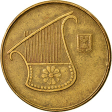 Moneta, Israele, 1/2 New Sheqel, 1988, Jerusalem, BB, Alluminio-bronzo, KM:196