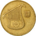 Coin, Israel, 1/2 New Sheqel, 1989, EF(40-45), Aluminum-Bronze, KM:159