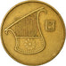 Coin, Israel, 1/2 New Sheqel, 1989, EF(40-45), Aluminum-Bronze, KM:174