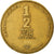 Coin, Israel, 1/2 New Sheqel, 1989, EF(40-45), Aluminum-Bronze, KM:174