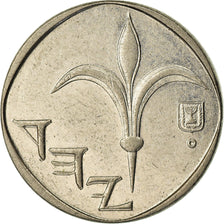 Coin, Israel, New Sheqel, 1991, EF(40-45), Copper-nickel, KM:160