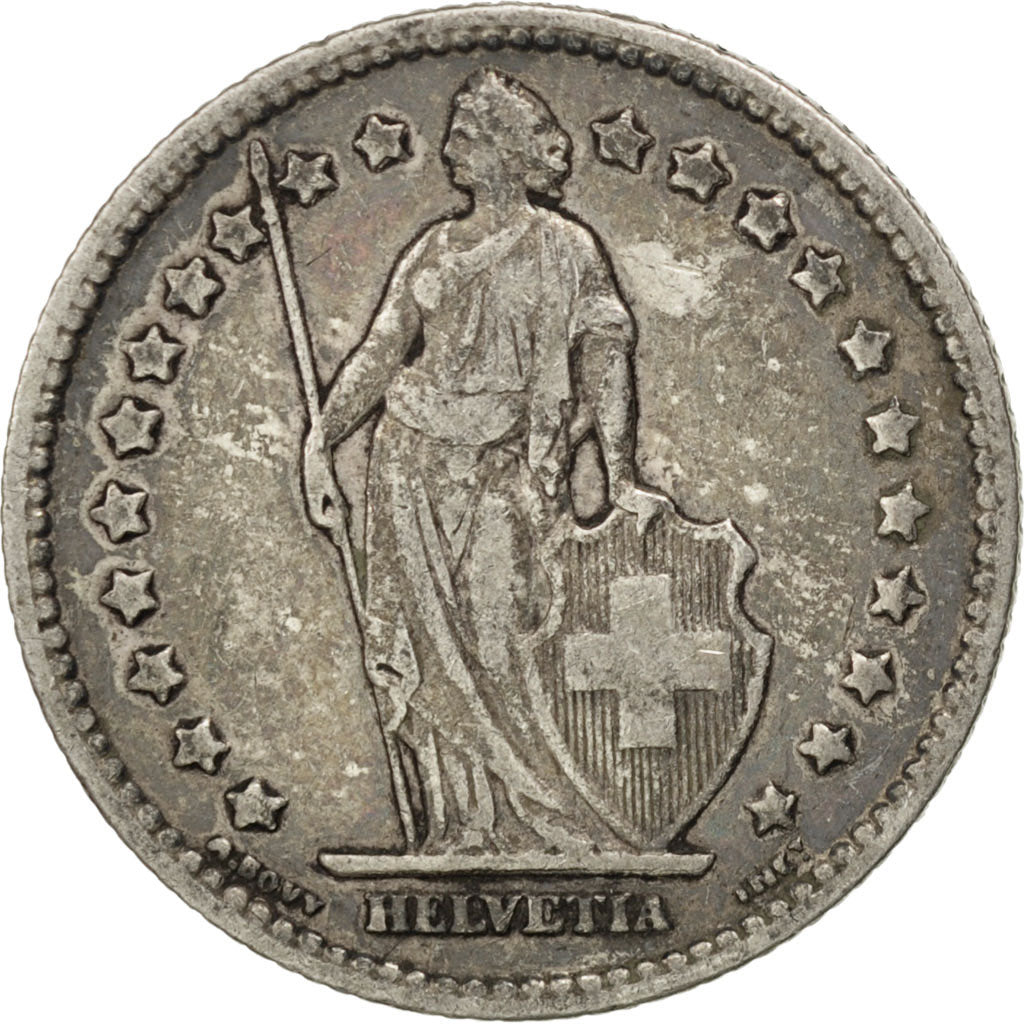 SWITZERLAND, Franc, 1905, Bern, KM #24, EF(40-45), Silver, 23.2, 5.01