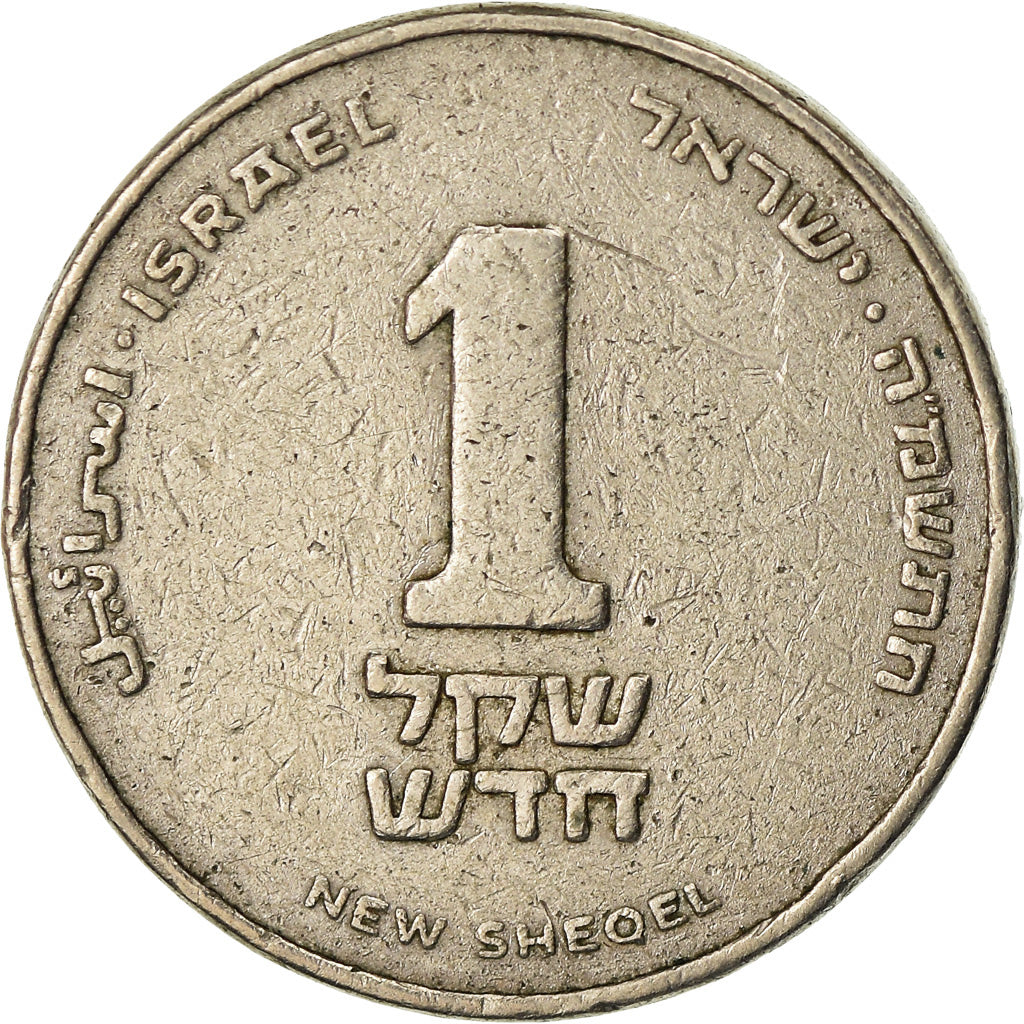 Moneta, Israele, New Sheqel, 1994, BB, Rame-nichel, KM:163