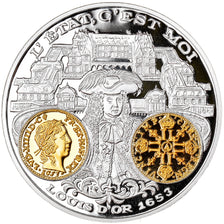 França, Medal, 2000 Ans d'Histoire Monétaire, Louis d'Or, MS(65-70), Prata