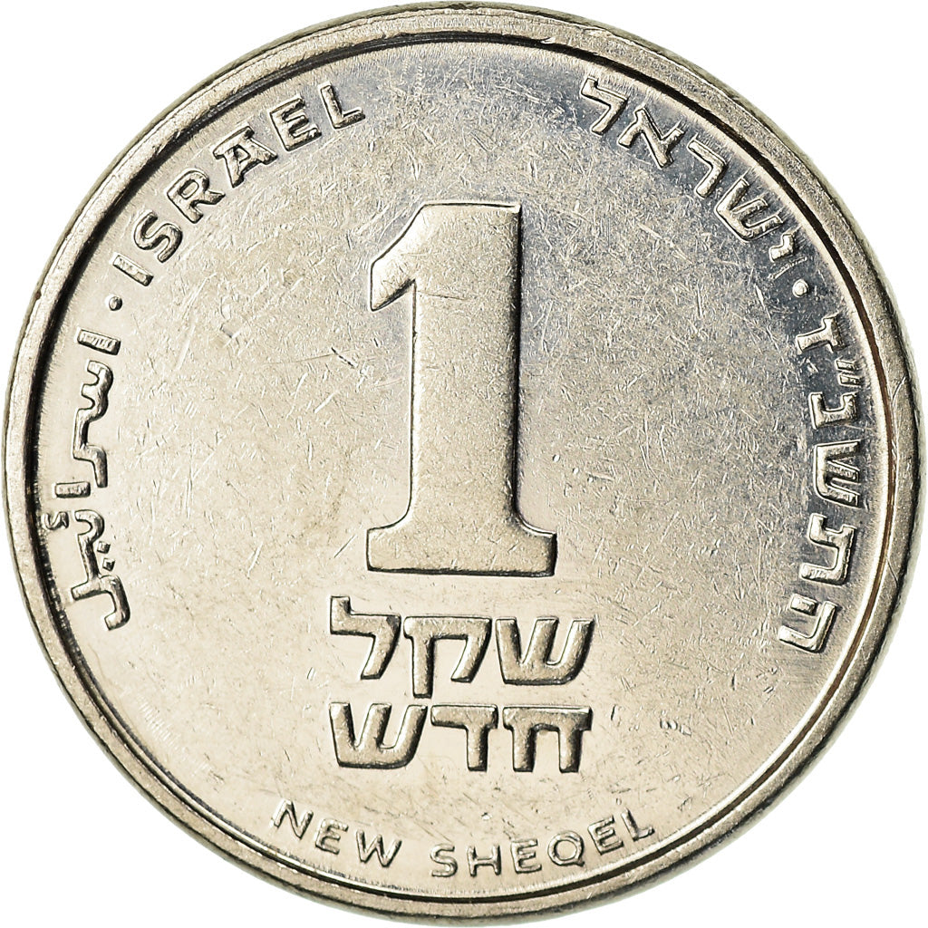 Monnaie, Israel, New Sheqel, 1997, TTB, Nickel plated steel, KM:160a
