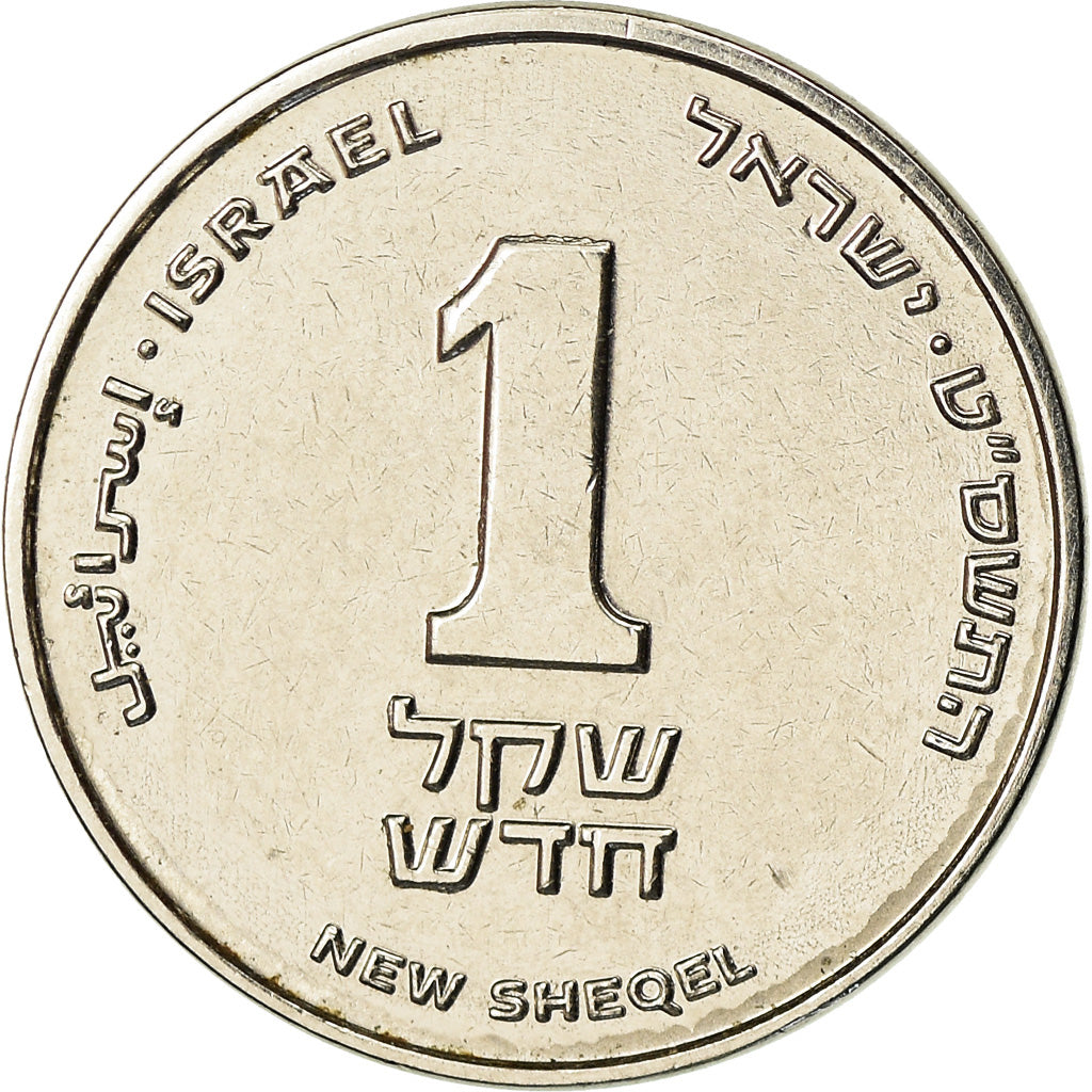 Moneta, Israele, New Sheqel, 2009, SPL-, Acciaio placcato nichel, KM:160a