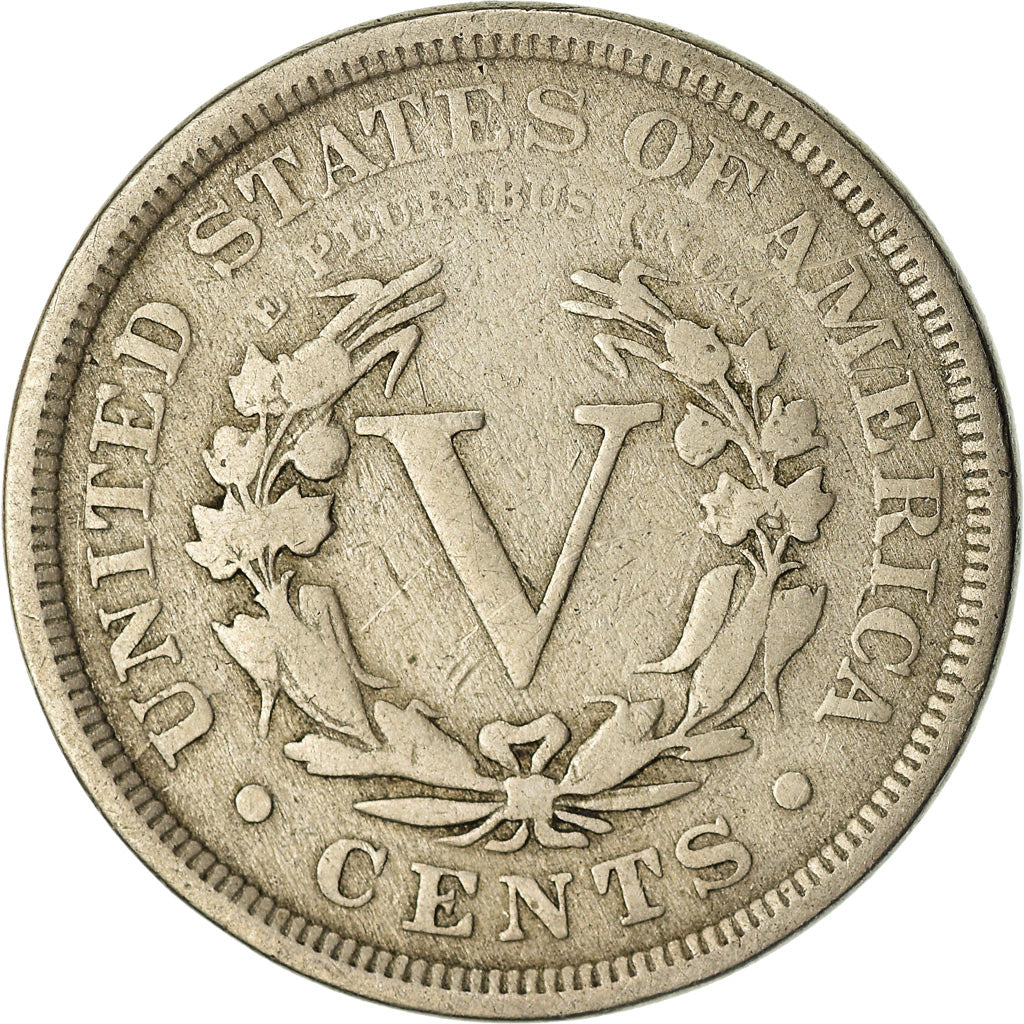 Monnaie, États-Unis, Liberty Nickel, 5 Cents, 1905, U.S. Mint, Philadelphie