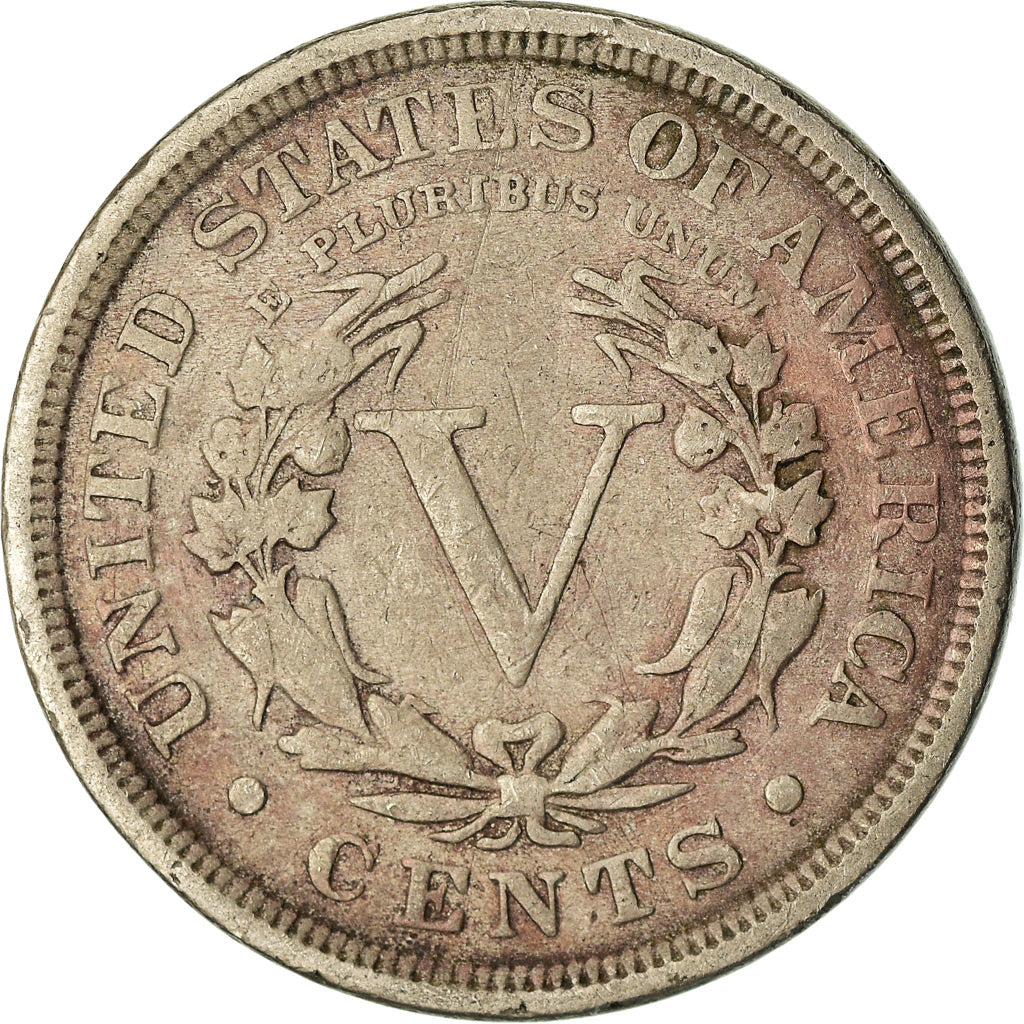 Moneta, Stati Uniti, Liberty Nickel, 5 Cents, 1912, U.S. Mint, Philadelphia