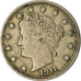Coin, United States, Liberty Nickel, 5 Cents, 1911, U.S. Mint, Philadelphia