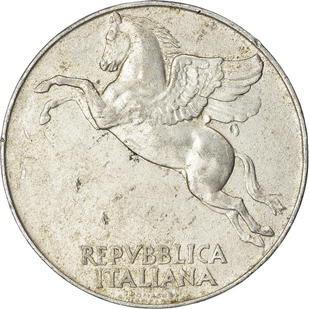 Coin, Italy, 10 Lire, 1948, Rome, EF(40-45), Aluminum, KM:90