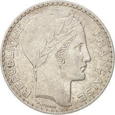 FRANCE, Turin, 20 Francs, 1933, Paris, KM #879, AU(50-53), Silver, 35, Gadoury..