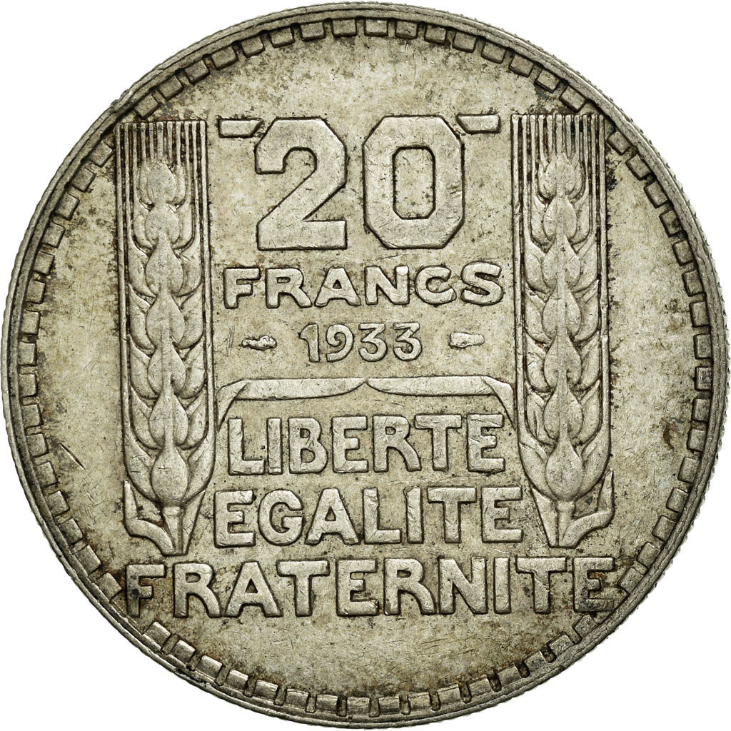 Münze, Frankreich, Turin, 20 Francs, 1933, SS+, Silber, KM:879, Gadoury:852