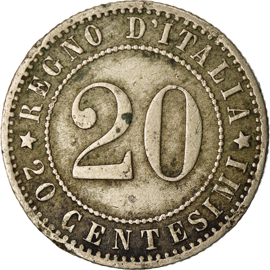 Münze, Italien, Umberto I, 20 Centesimi, 1894, Rome, SS, Copper-nickel, KM:28.2