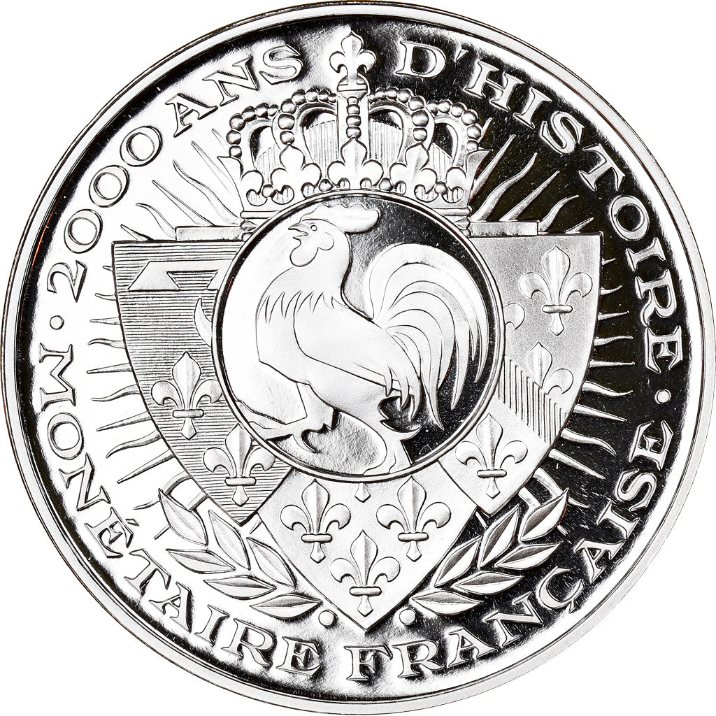 France, Medal, Histoire Monétaire, Franc à Cheval, MS(65-70), Silver