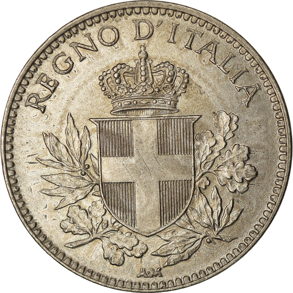 Coin, Italy, Vittorio Emanuele III, 20 Centesimi, 1919, Rome, AU(55-58), Nickel