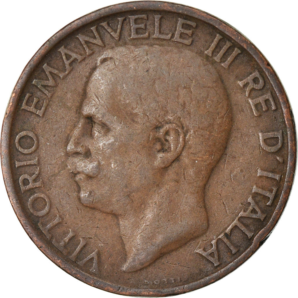 Coin, Italy, Vittorio Emanuele III, 10 Centesimi, 1920, Rome, VF(20-25), Bronze