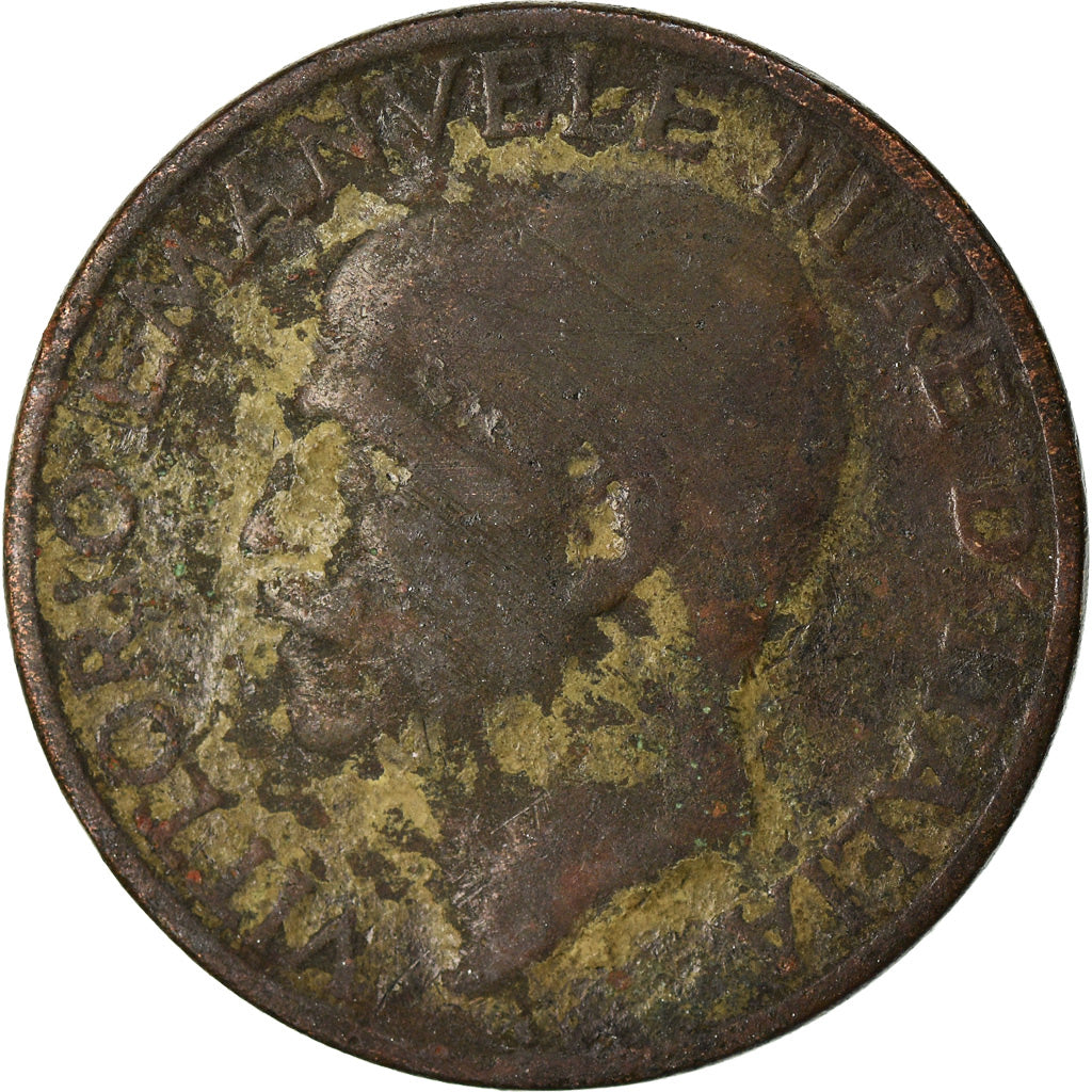 Coin, Italy, Vittorio Emanuele III, 10 Centesimi, 1936, Rome, F(12-15), Bronze