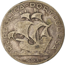 Monnaie, Portugal, 5 Escudos, 1933, TB, Argent, KM:581