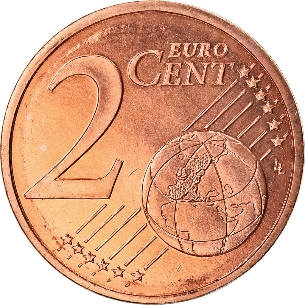 France, 2 Euro Cent, 2002, FDC, Copper Plated Steel, KM:1283