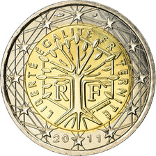 France, 2 Euro, 2011, MS(65-70), Bi-Metallic, KM:1414