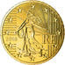 France, 50 Euro Cent, 2010, MS(65-70), Brass, KM:1412