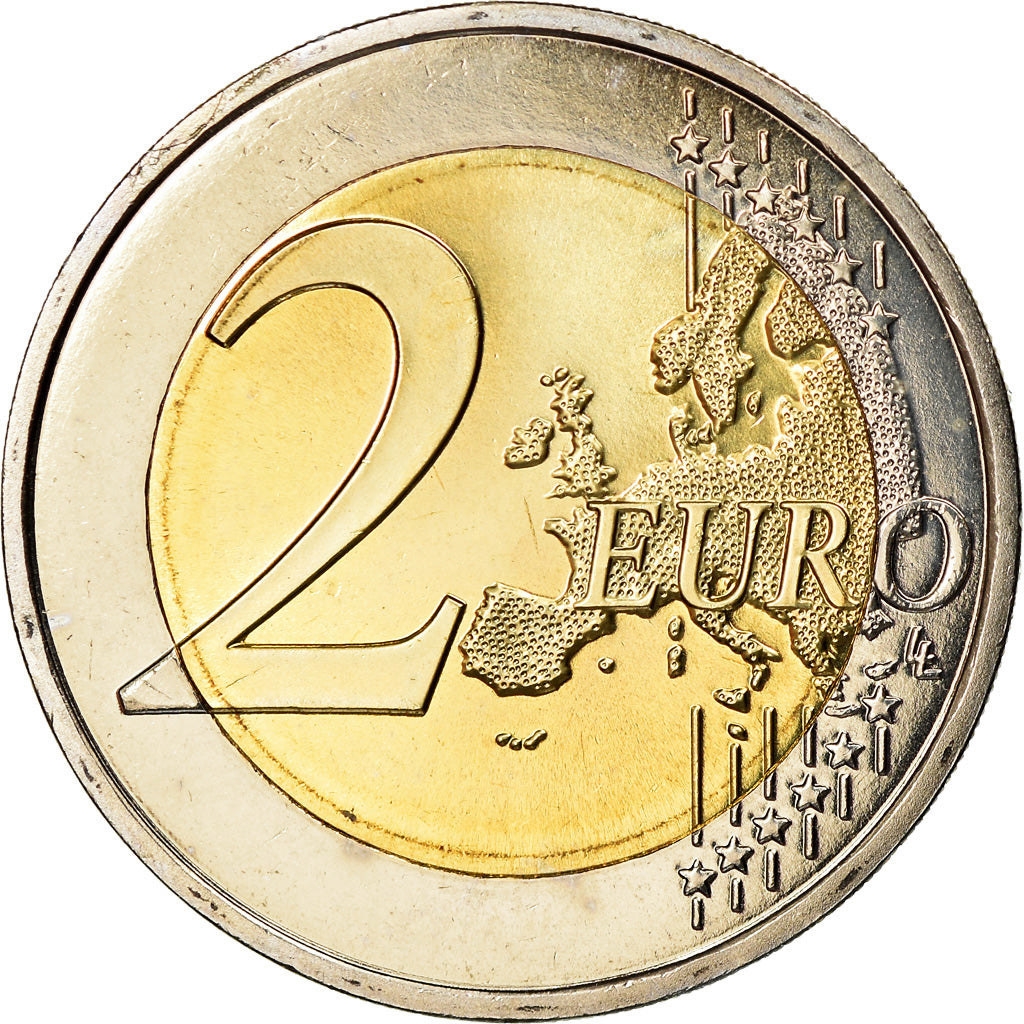 France, 2 Euro, 2010, MS(65-70), Bi-Metallic, KM:1414