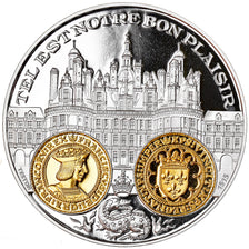 France, Medal, 2000 Ans d'Histoire Monétaire, Teston François Ier, MS(65-70)