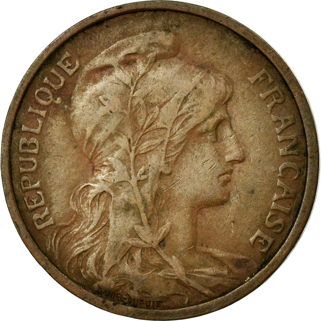 Munten, Frankrijk, Dupuis, 5 Centimes, 1914, ZF, Bronze, KM:842, Gadoury:165