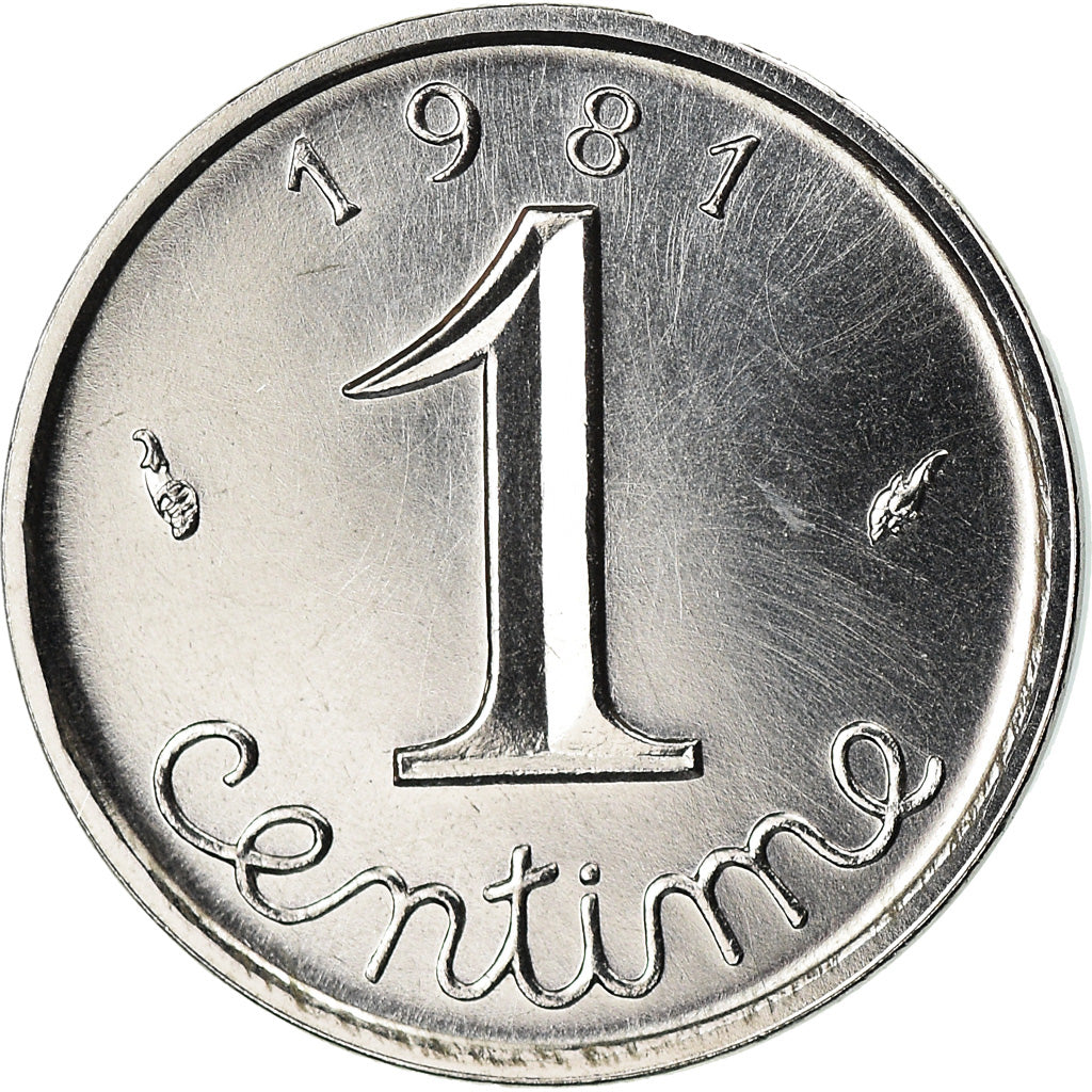 Moneda, Francia, Épi, Centime, 1981, Paris, FDC, Acero inoxidable, KM:928