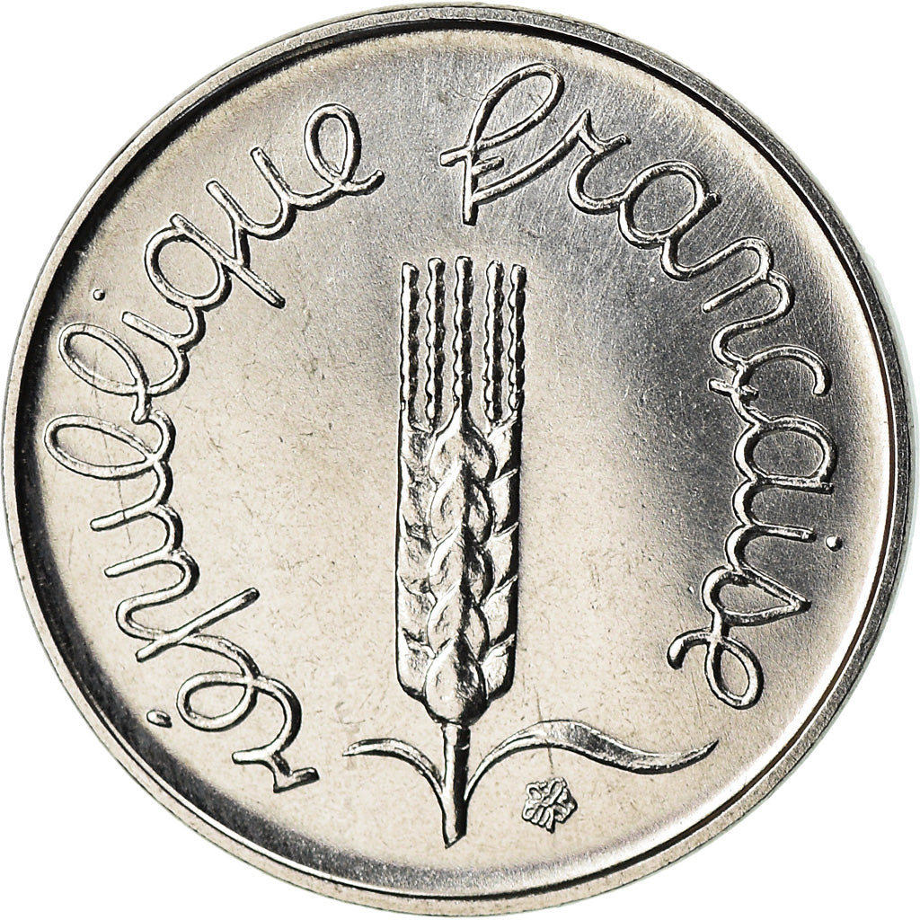 Moeda, França, Épi, Centime, 1982, Paris, MS(65-70), Aço Inoxidável, KM:928