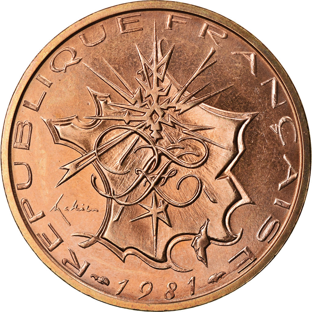 Moneta, Francia, Mathieu, 10 Francs, 1982, Paris, FDC, Nichel-ottone, KM:940