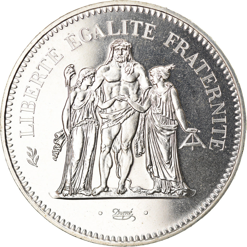 Coin, France, Hercule, 50 Francs, 1980, Paris, MS(65-70), Silver, KM:941.1