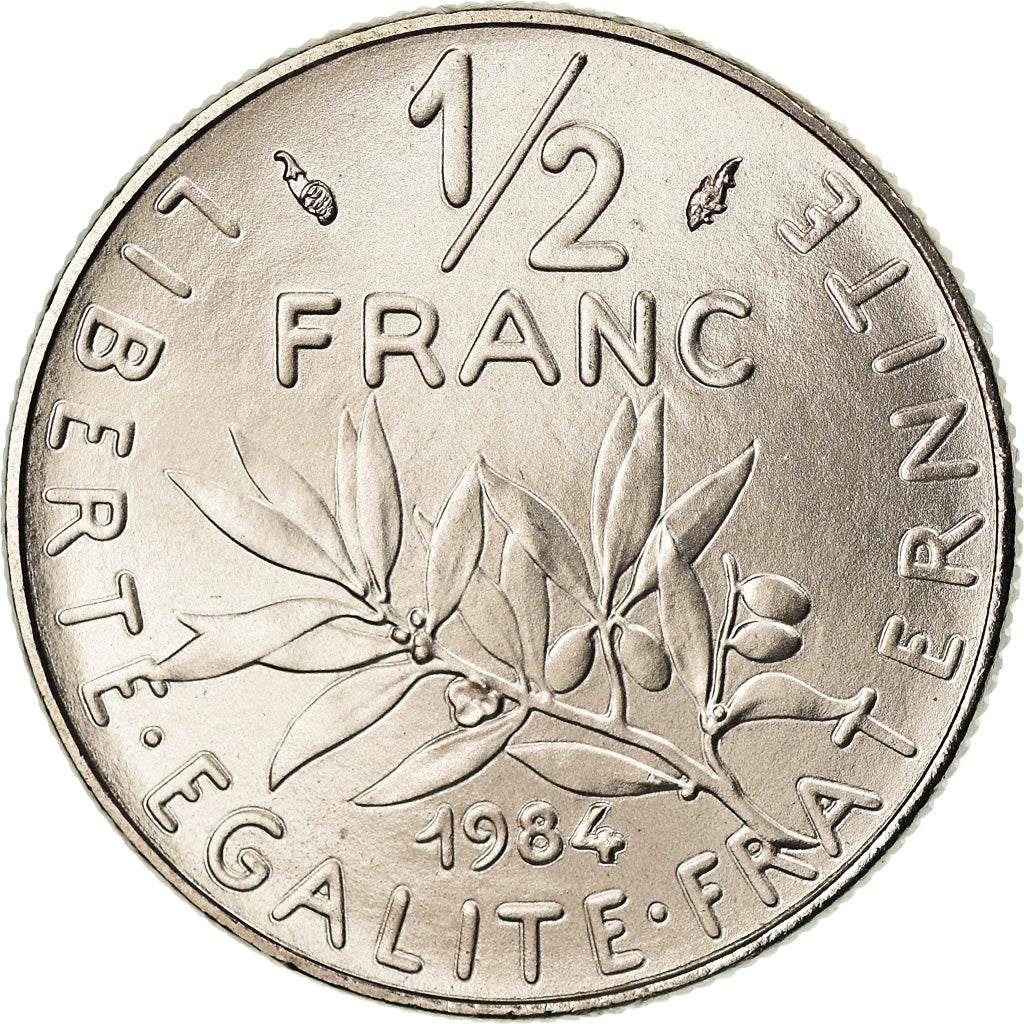 Monnaie, France, Semeuse, 1/2 Franc, 1984, Paris, FDC, Nickel, Gadoury:429