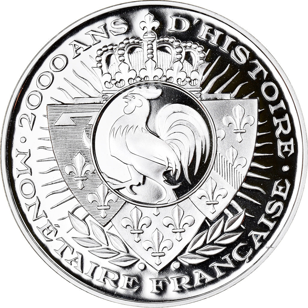 France, Médaille, Histoire Monétaire, 20 Francs Or Napoléon III, FDC, Argent