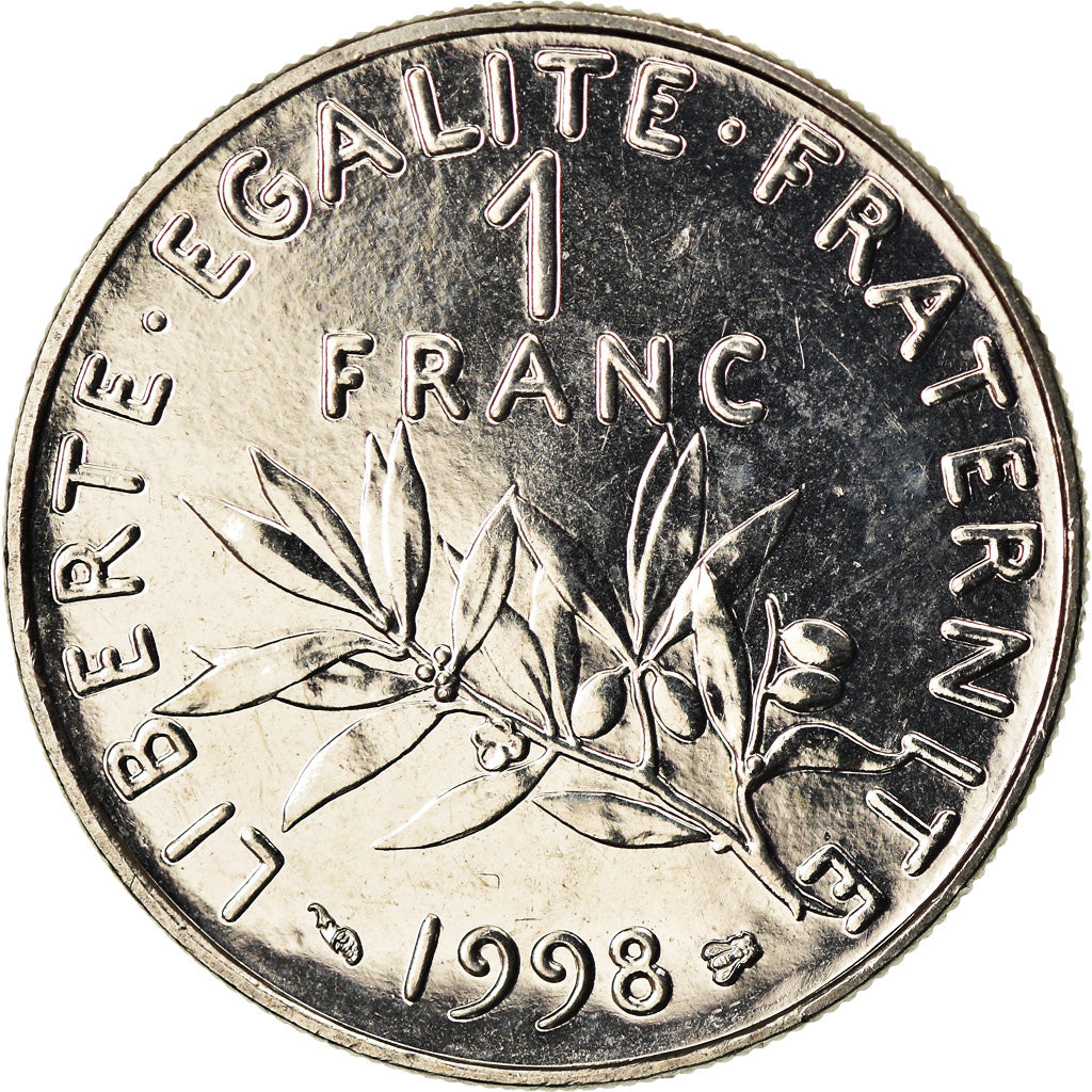 Monnaie, France, Semeuse, Franc, 1998, Paris, FDC, Nickel, Gadoury:474, KM:925.1