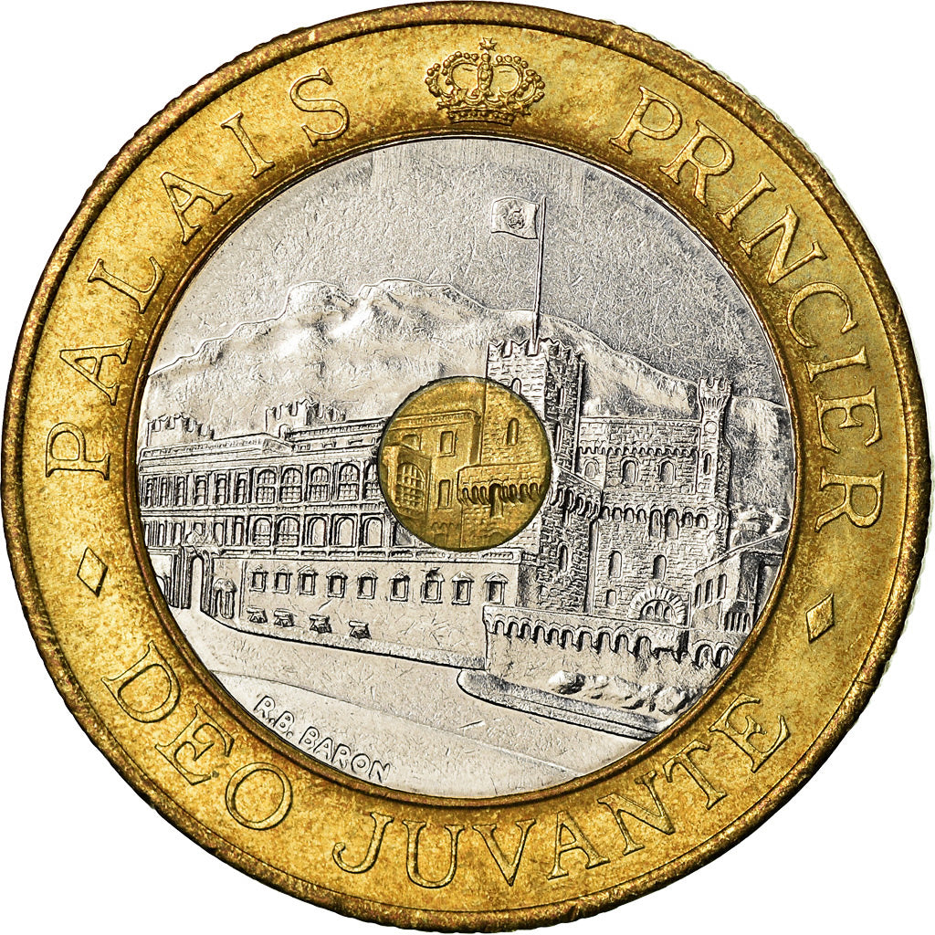 Coin, Monaco, Rainier III, 20 Francs, 1992, AU(55-58), Tri-Metallic, KM:165