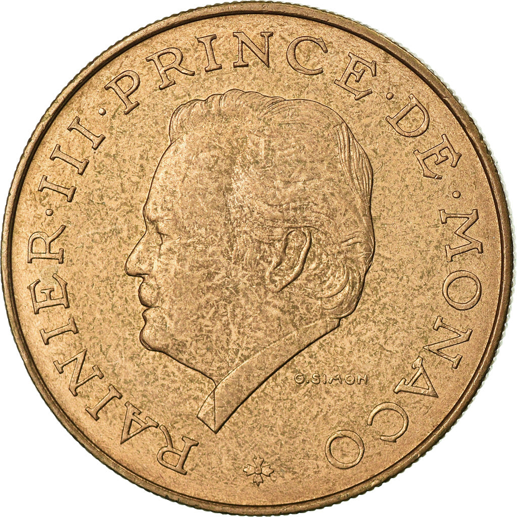Monnaie, Monaco, Rainier III, 10 Francs, 1977, SUP, Copper-Nickel-Aluminum