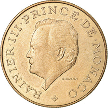 Coin, Monaco, Rainier III, 10 Francs, 1977, AU(55-58), Copper-Nickel-Aluminum