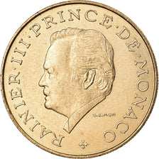 Münze, Monaco, Rainier III, 10 Francs, 1977, VZ, Copper-Nickel-Aluminum