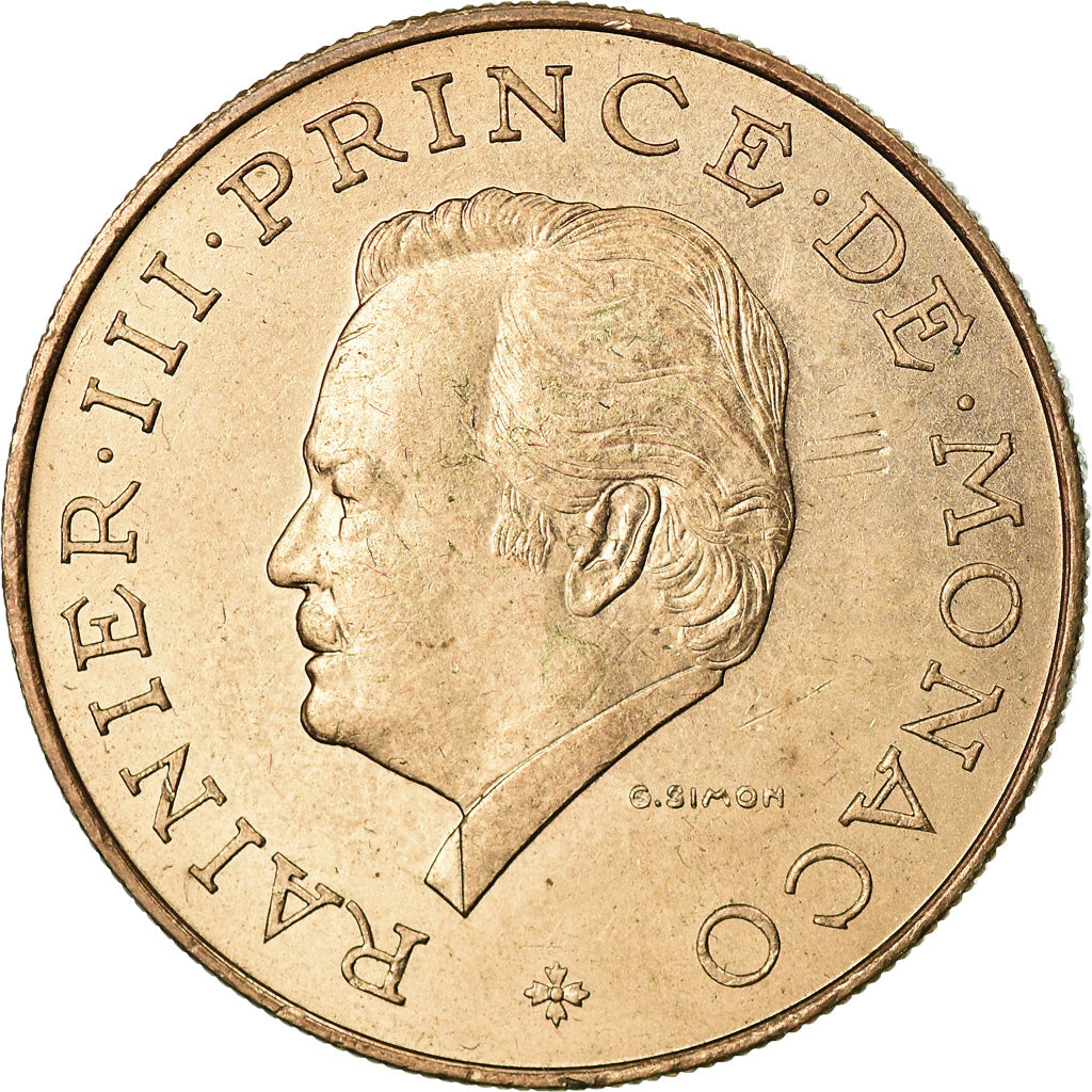 Monnaie, Monaco, Rainier III, 10 Francs, 1977, SUP, Copper-Nickel-Aluminum